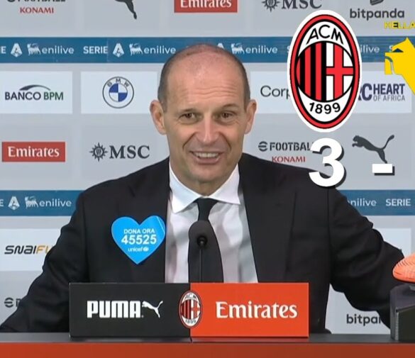 Conferenza Stampa di Massimiliano Allegri dopo Milan-Verona