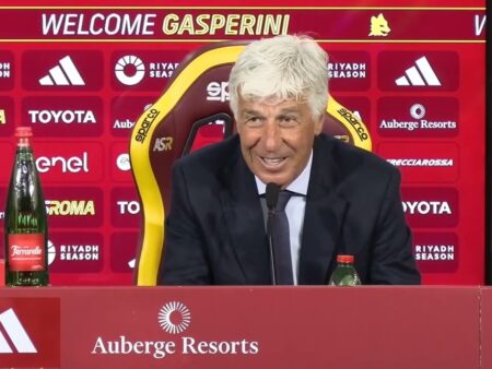 Gasperini difende la Roma: «L’atteggiamento è il loro punto di forza, sono sempre al top»