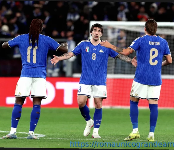 Reazioni della Stampa Italiana: Elogi per Tonali, Kean e Politano Dopo la Vittoria dell’Italia per 2-0 Sull’Irlanda del Nord